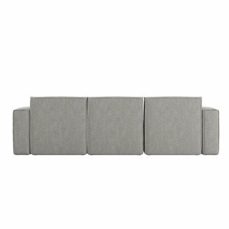 Flash Furniture Bridgetown Luxury Modular 4 Piece Sectional Sofa, Gray IS-IT2231-4PCSEC-GRY-GG